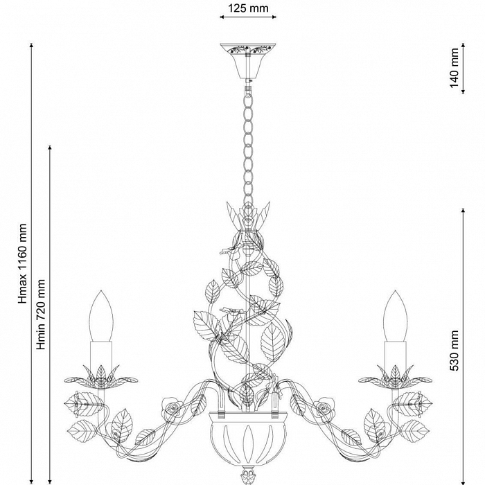 Люстра Lucia Tucci Fiori di rose 185.8
